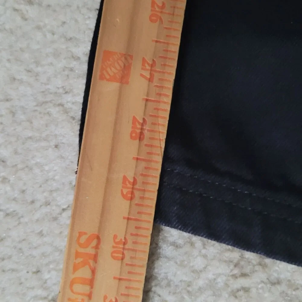 NWOT Adidas Adibreak Denim Two-In-One Jeans Womens 32 Black White Baggy Skater - Picture 7 of 16